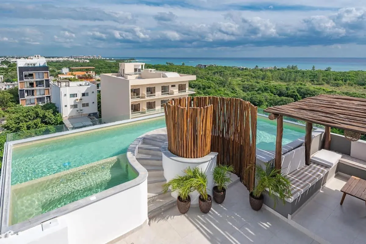 Ocean View From Your King Bed Playa del Carmen Lägenhet